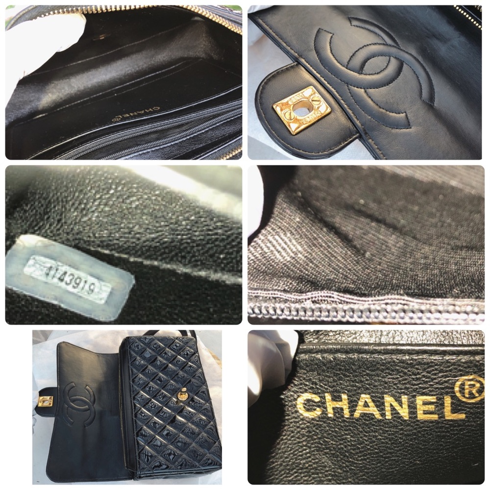 Chanel metalasse quilted patent leather backpack - Picture 8 of 8